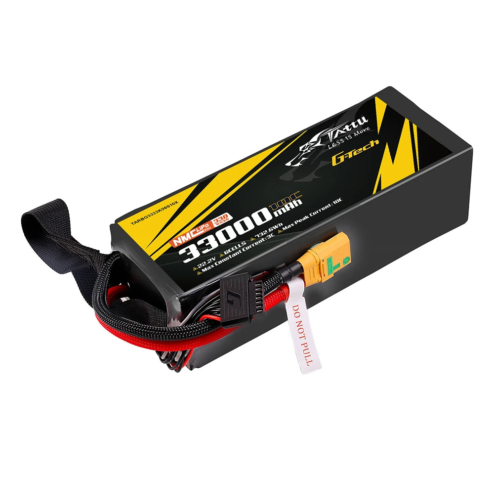 Tattu 33000mAh 6S 10C 22.2V Lipo Battery | XT90-S Plug | Semi-solid (330Wh/kg)