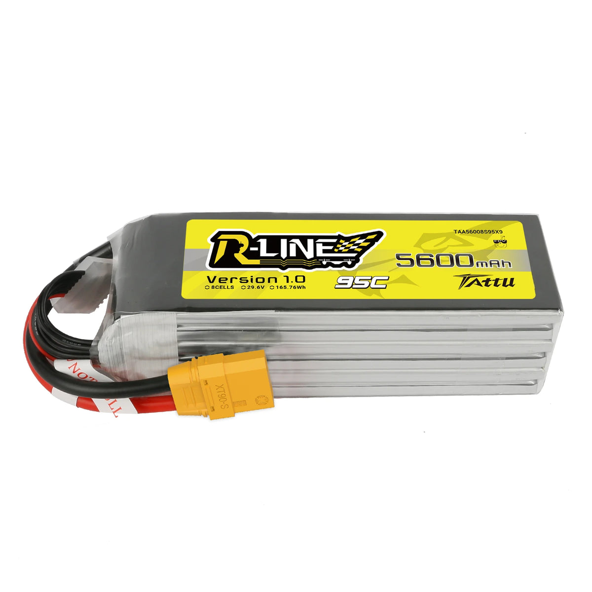 Tattu 5600mAh 8S 95C 29.6V Lipo Battery | XT90-S Plug | R-Line 1.0