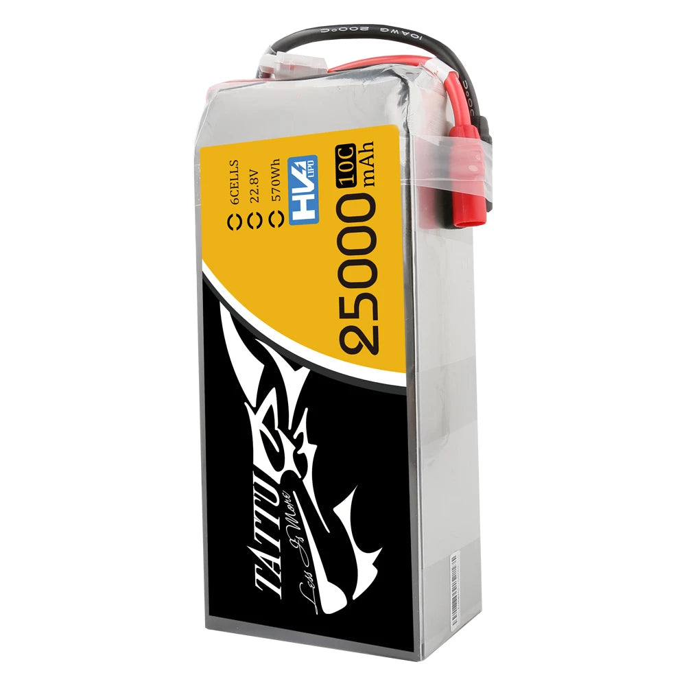 Tattu 25000mAh 6S 10C 22.8V(HV) Lipo Battery | AS150 Plug | UAV Classic