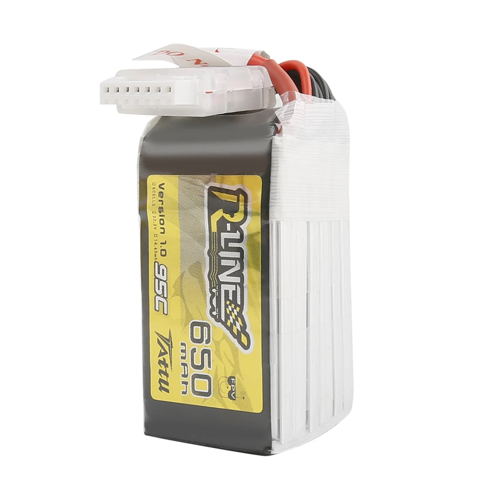 Tattu 650mAh 6S 95C 22.2V Lipo Battery | XT30 Plug | R-Line 1.0