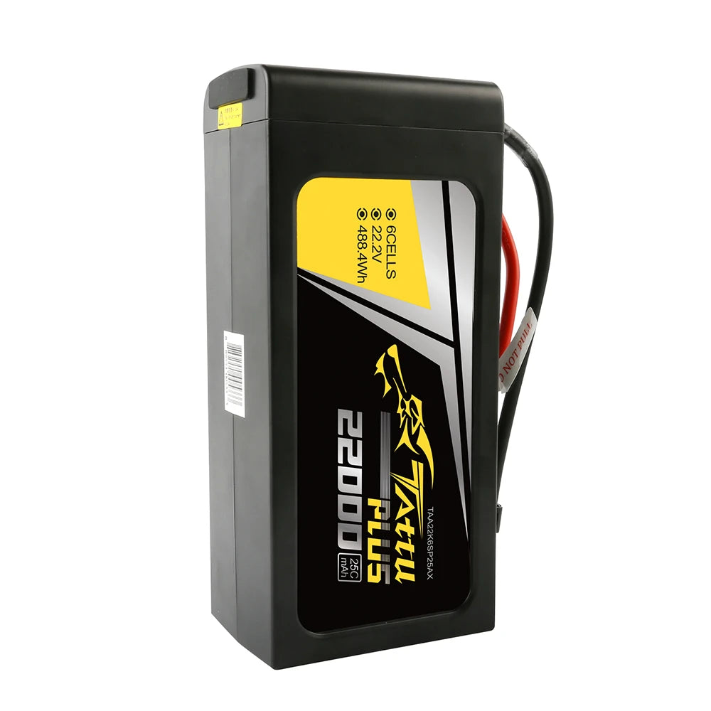 Tattu 22000mAh 6S 25C 22.2V Smart Lipo Battery | AS150 / XT150 Plug | Tattu Plus (New Version)