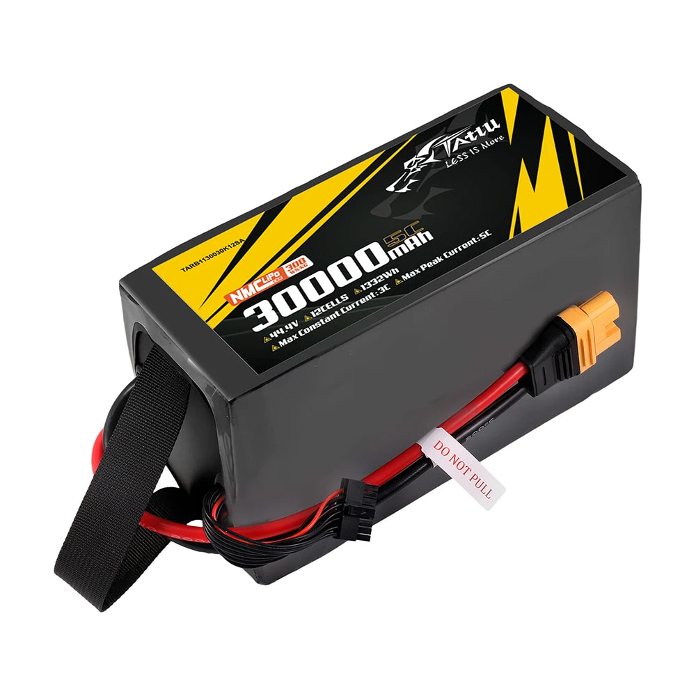 Tattu 30000mAh 12S 10C 44.4V Lipo Battery | AS150U Plug | Semi-solid