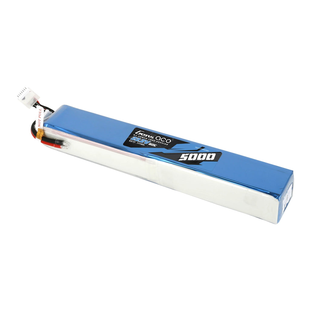 Gens ace 5000mAh 12S 60C 44.4V Lipo Battery | No Plug | Air Classic (Non-G-Tech)