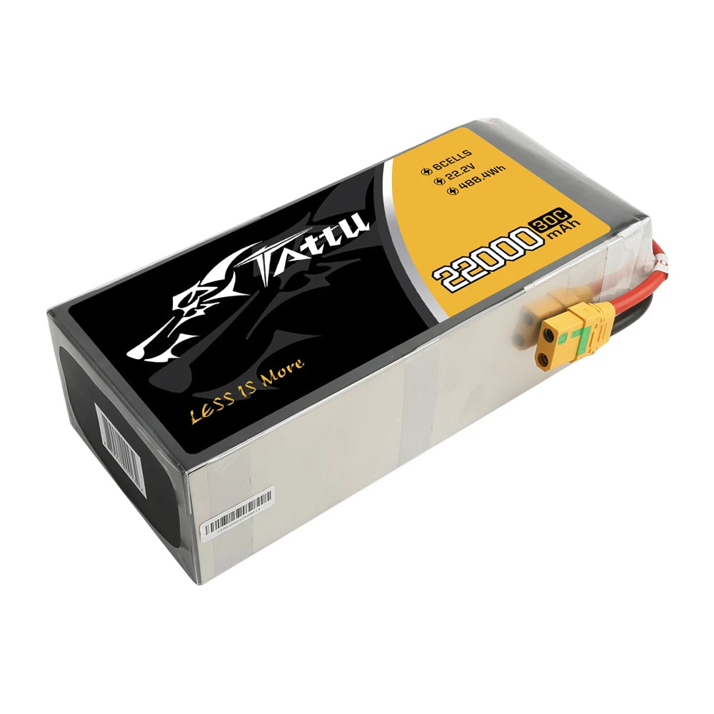 Tattu 22000mAh 6S 30C 22.2V Lipo Battery | XT90-S Plug | UAV Classic