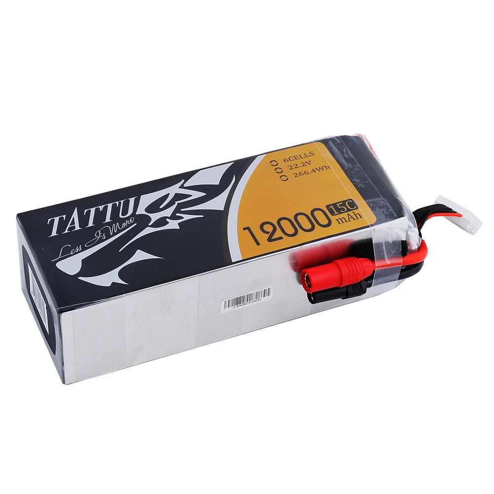 Tattu 12000mAh 6S 15C 22.2V Lipo Battery | AS150+XT150 Plug | UAV Classic