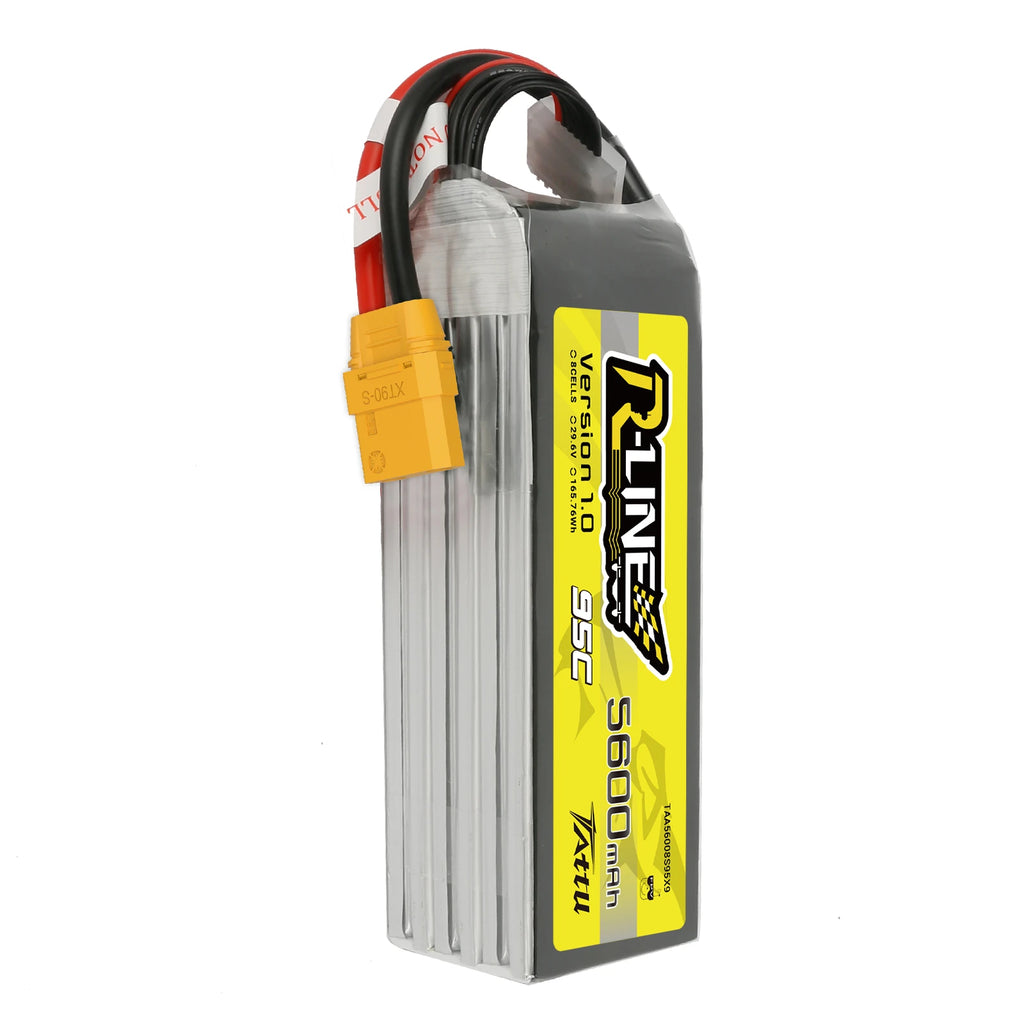 Tattu 5600mAh 8S 95C 29.6V Lipo Battery | XT90-S Plug | R-Line 1.0