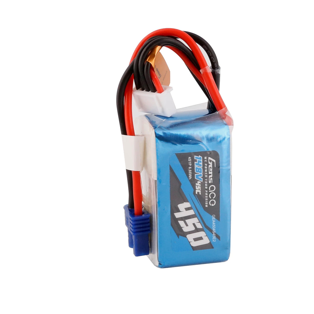 Gens ace 450mAh 4S 45C 14.8V Lipo Battery | EC2 Plug | Air Classic (Non-G-Tech)