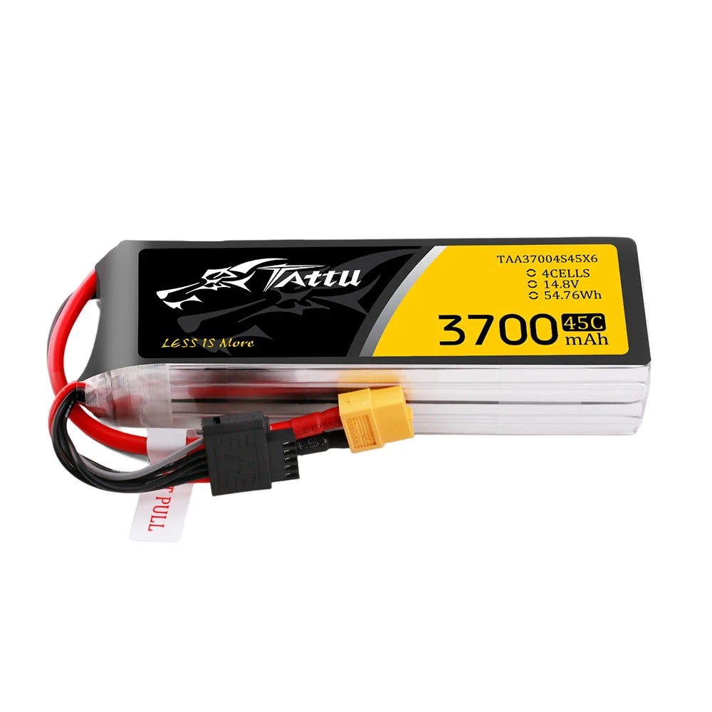 Tattu 3700mAh 4S 45C 14.8V Lipo Battery | XT60 Plug | UAV Classic