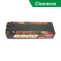 Gens ace 6300mAh 2S 130C 7.4V Lipo Battery | 8.0mm bullet | Redline 1.0