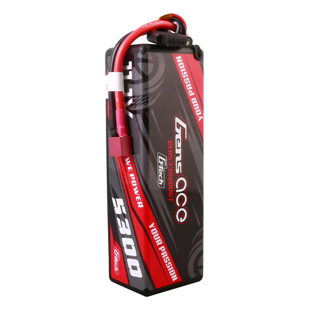 Gens ace 5300mAh 3S 60C 11.1V Lipo Battery | Hardcase | Deans Plug | Car Classic