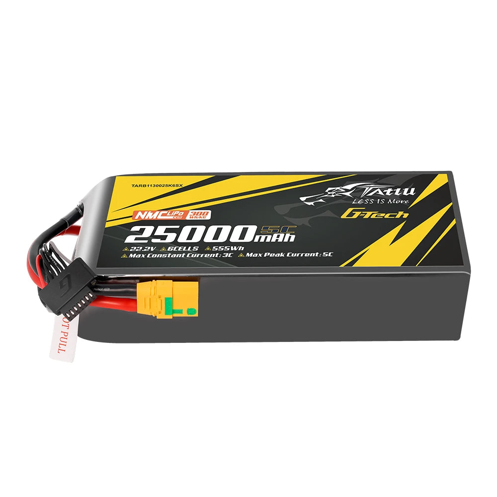 Tattu 25000mAh 6S 10C 22.2V Lipo Battery | XT90S-F Plug | Semi-solid