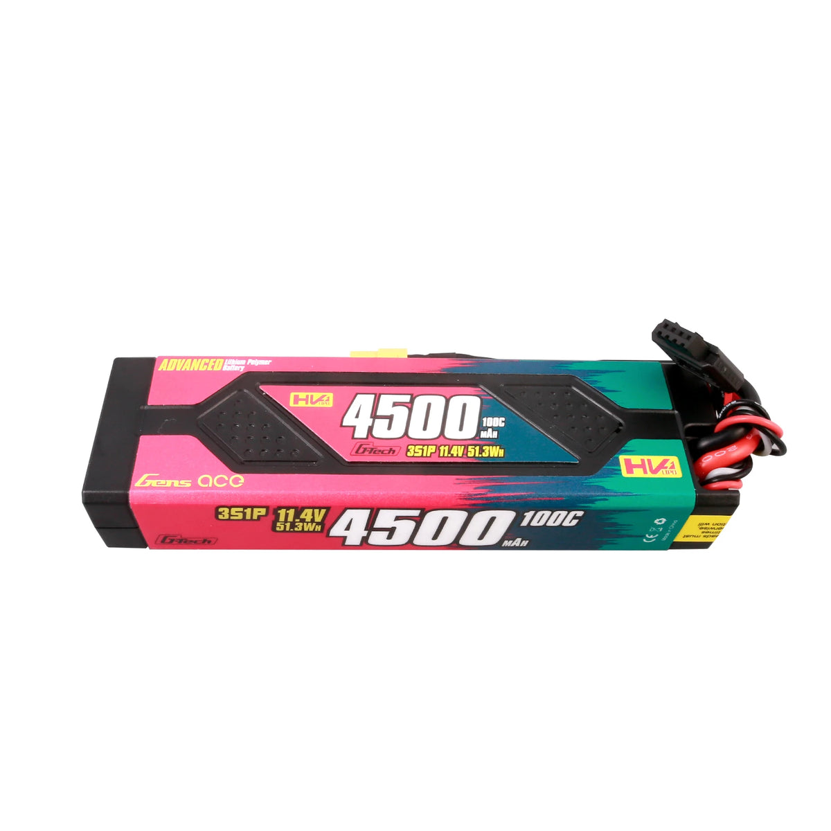 Gens ace 4500mAh 3S 100C 11.4V(HV) Lipo Battery | Hardcase | XT60 Plug | Advanced