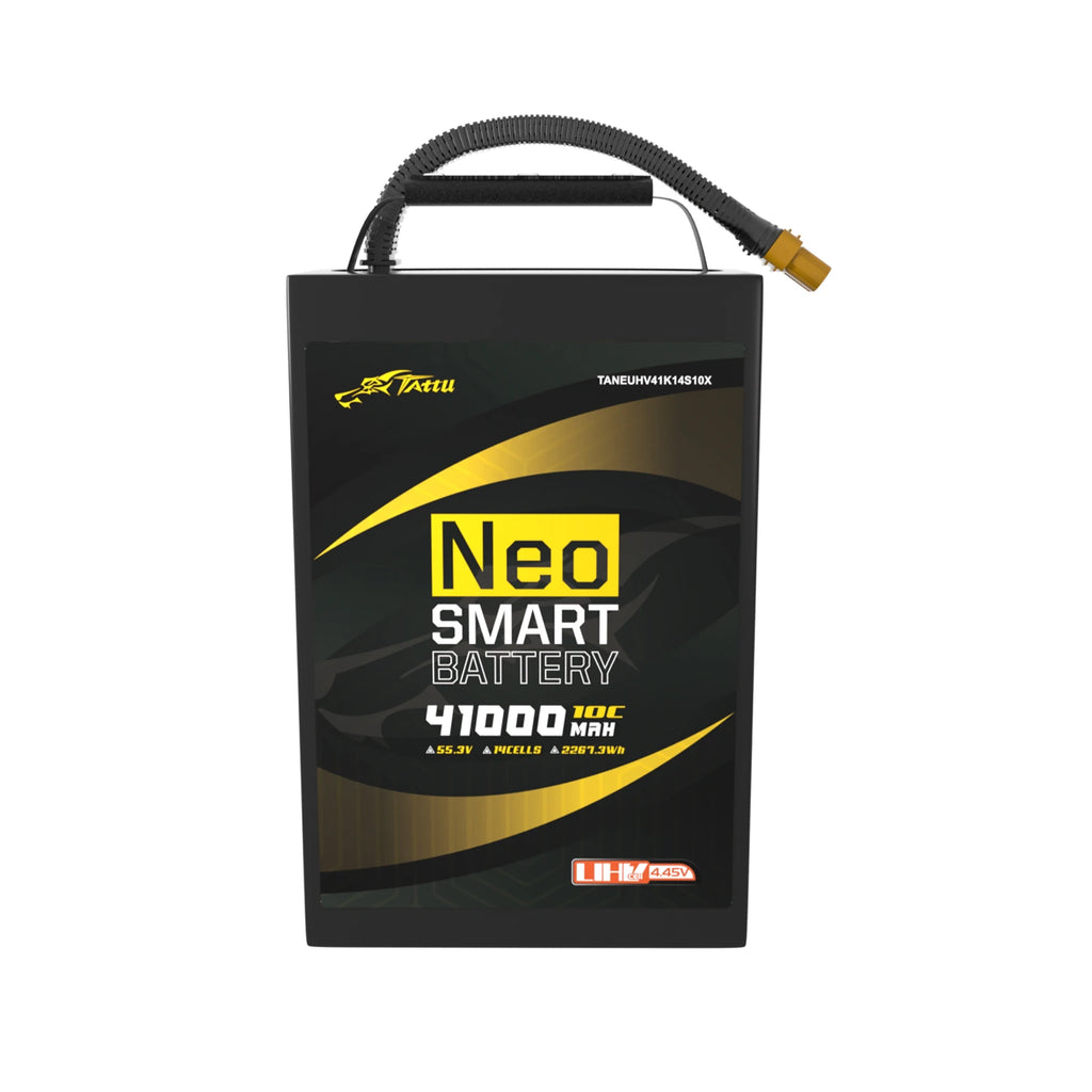 Tattu 41000mAh 14S 10C 55.3V(UHV) Smart Lipo Battery | AS150U-F Plug | NEO Compact