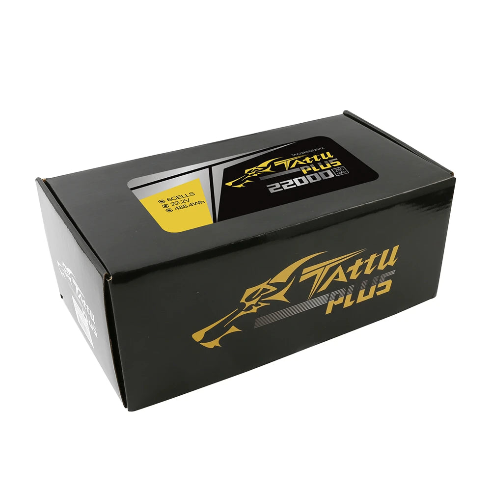 Tattu 22000mAh 6S 25C 22.2V Smart Lipo Battery | AS150 / XT150 Plug | Tattu Plus (New Version)