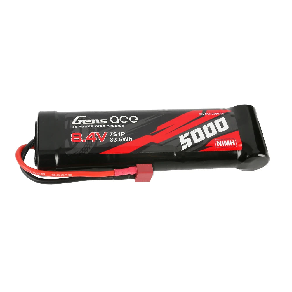 Gens ace 5000mAh 7S 8.4V Flat Battery | Deans Plug | NiMH