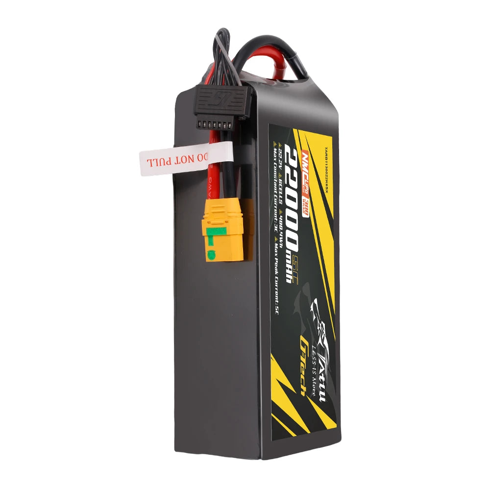 Tattu 22000mAh 6S 10C 22.2V Lipo Battery | XT90S-F Plug | Semi-solid