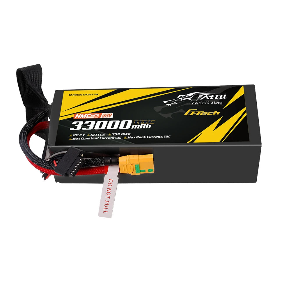 Tattu 33000mAh 6S 10C 22.2V Lipo Battery | XT90-S Plug | Semi-solid (330Wh/kg)