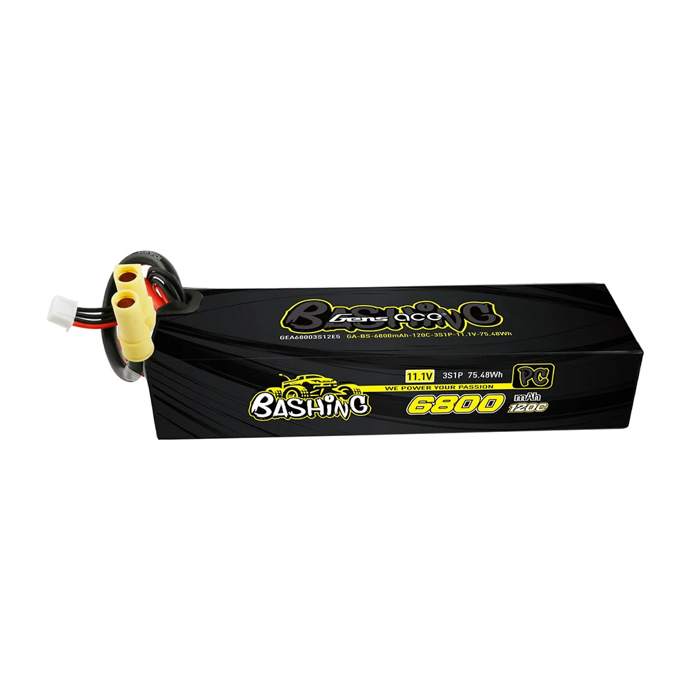 Gens ace 6800mAh 3S 120C 11.1V Lipo Battery | Hardcase | EC5 Plug | Bashing Pro (Non-G-Tech)
