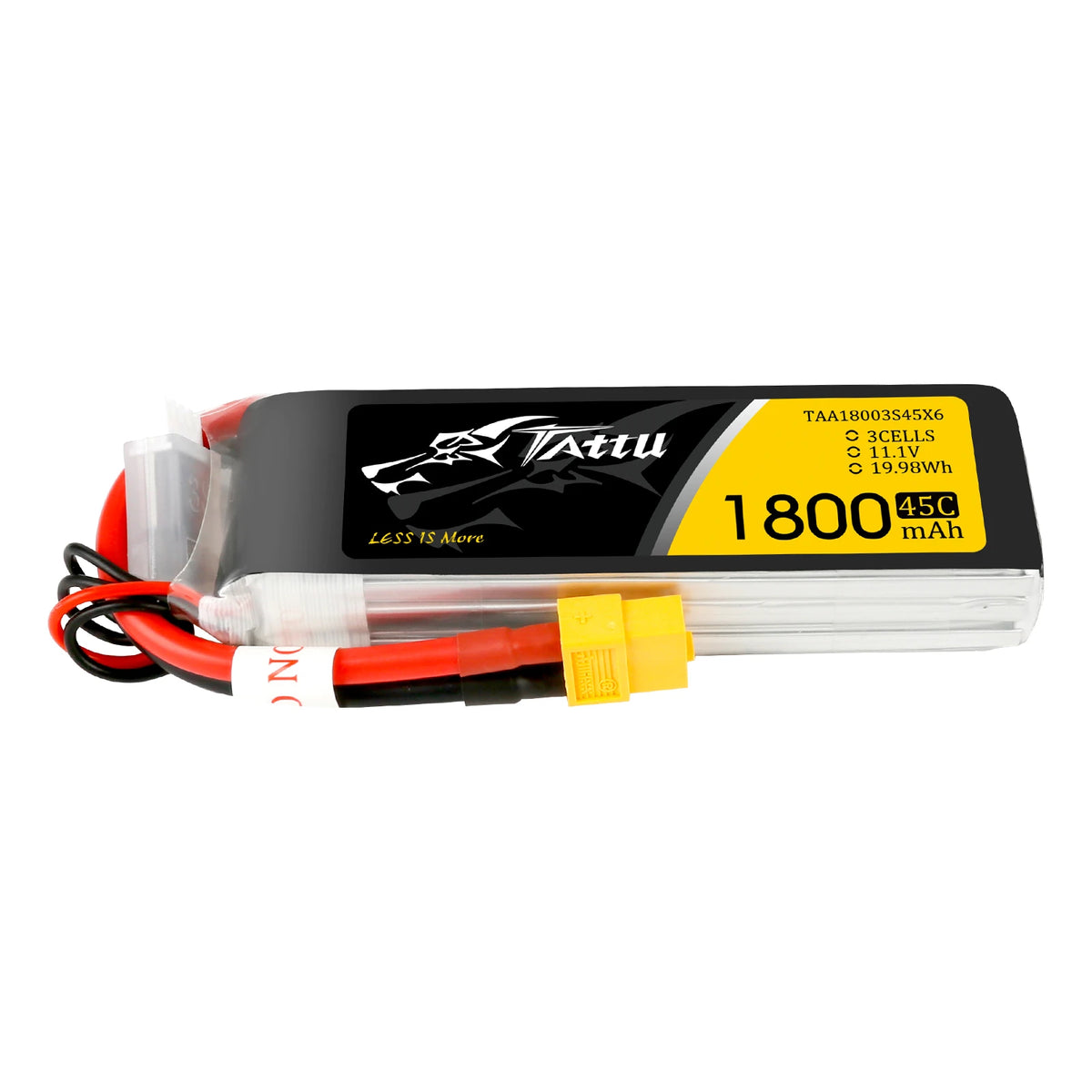 Tattu 1800mAh 3S 45C 11.1V Lipo Battery | XT60 Plug | FPV Classic