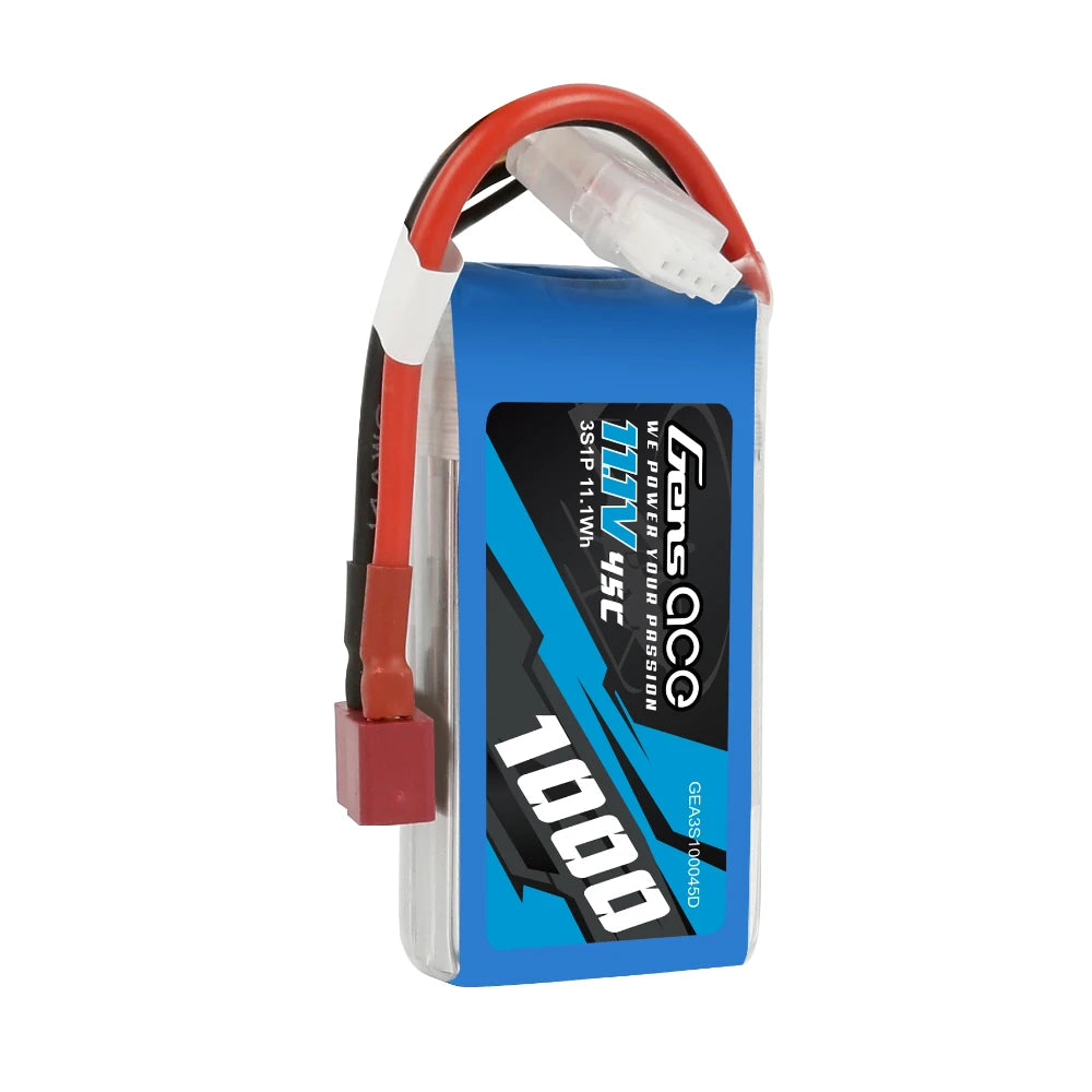 Gens ace 1000mAh 3S 45C 11.1V Lipo Battery | Deans Plug | Air Classic (Non-G-Tech)