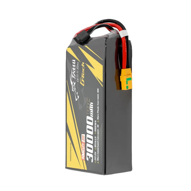Tattu 30000mAh 6S 10C 22.2V Lipo Battery | XT90S-F Plug | Semi-solid