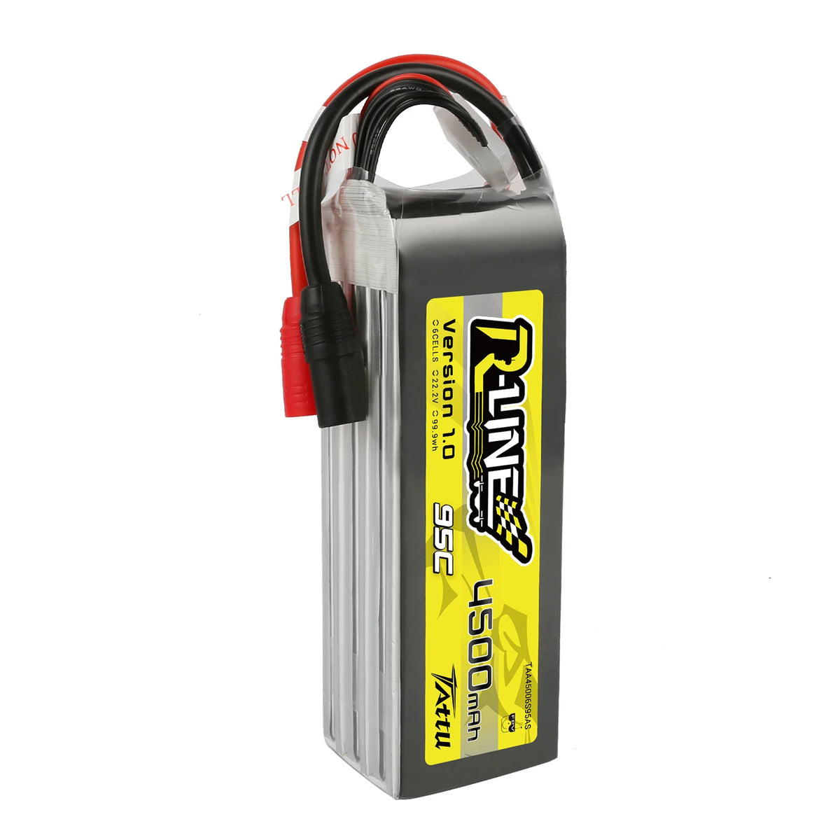 Tattu 4500mAh 6S 95C 22.2V Lipo Battery | AS150 Plug | R-Line 1.0