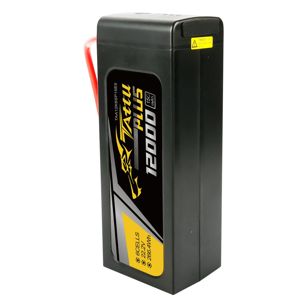 Tattu 12000mAh 6S 15C 22.2V Smart Lipo Battery | EC5 Plug | Tattu Plus (New Version)