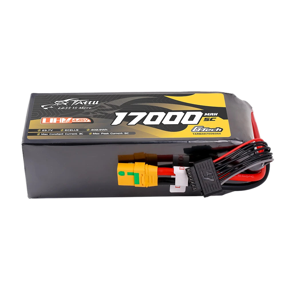 Tattu 17000mAh 6S 5C 23.7V(UHV) Lipo Battery | XT90S-F Plug | UAV Classic