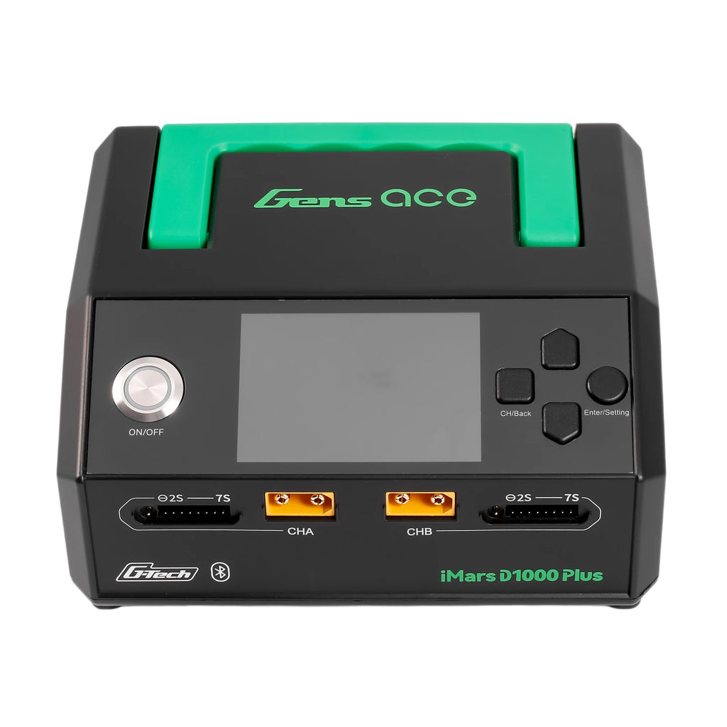 Gens ace iMars D1000 Plus Smart Charger | AC 1000W | 25A | 1-7S| 2-Channel