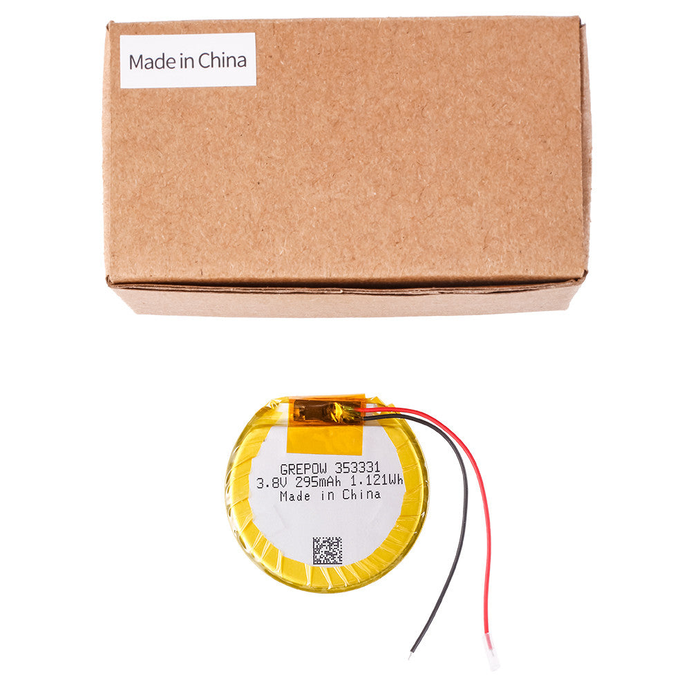 Grepow 3.8V 295mAh 1C LiPo Round Shaped Battery 3533031