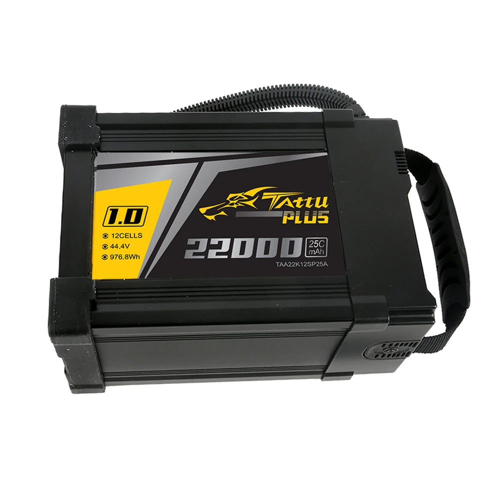 Tattu 22000mAh 12S 25C 44.4V Smart Lipo Battery | AS150 Plug | Tattu Plus