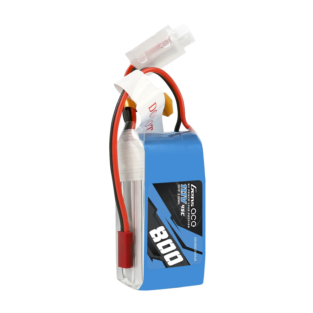 Gens ace 800mAh 3S 45C 11.1V Lipo Battery | JST-SYP Plug | Air Classic (Non-G-Tech)