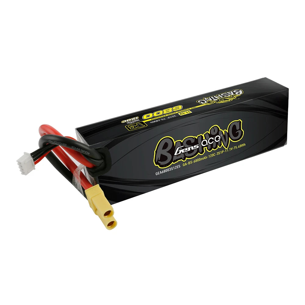 Gens ace 6800mAh 3S 120C 11.1V Lipo Battery | Hardcase | EC5 Plug | Bashing Pro (Non-G-Tech)