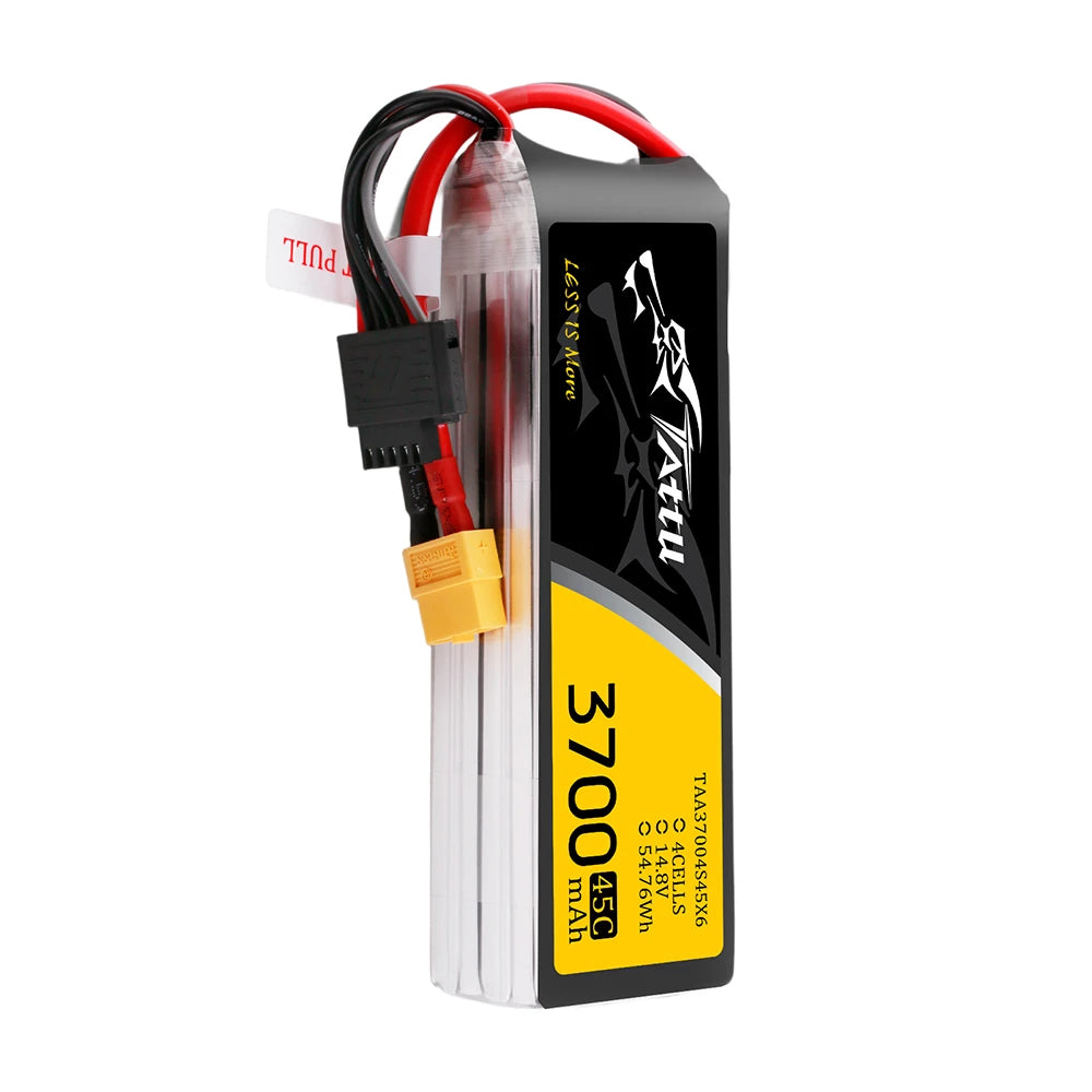 Tattu 3700mAh 4S 45C 14.8V Lipo Battery | XT60 Plug | UAV Classic