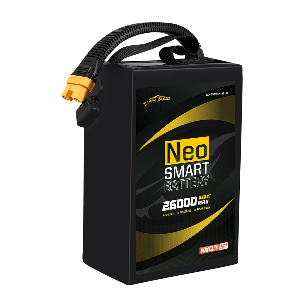Tattu 26000mAh 12S 10C 44.4V Smart Lipo Battery | AS150U-F Plug | NEO Compact