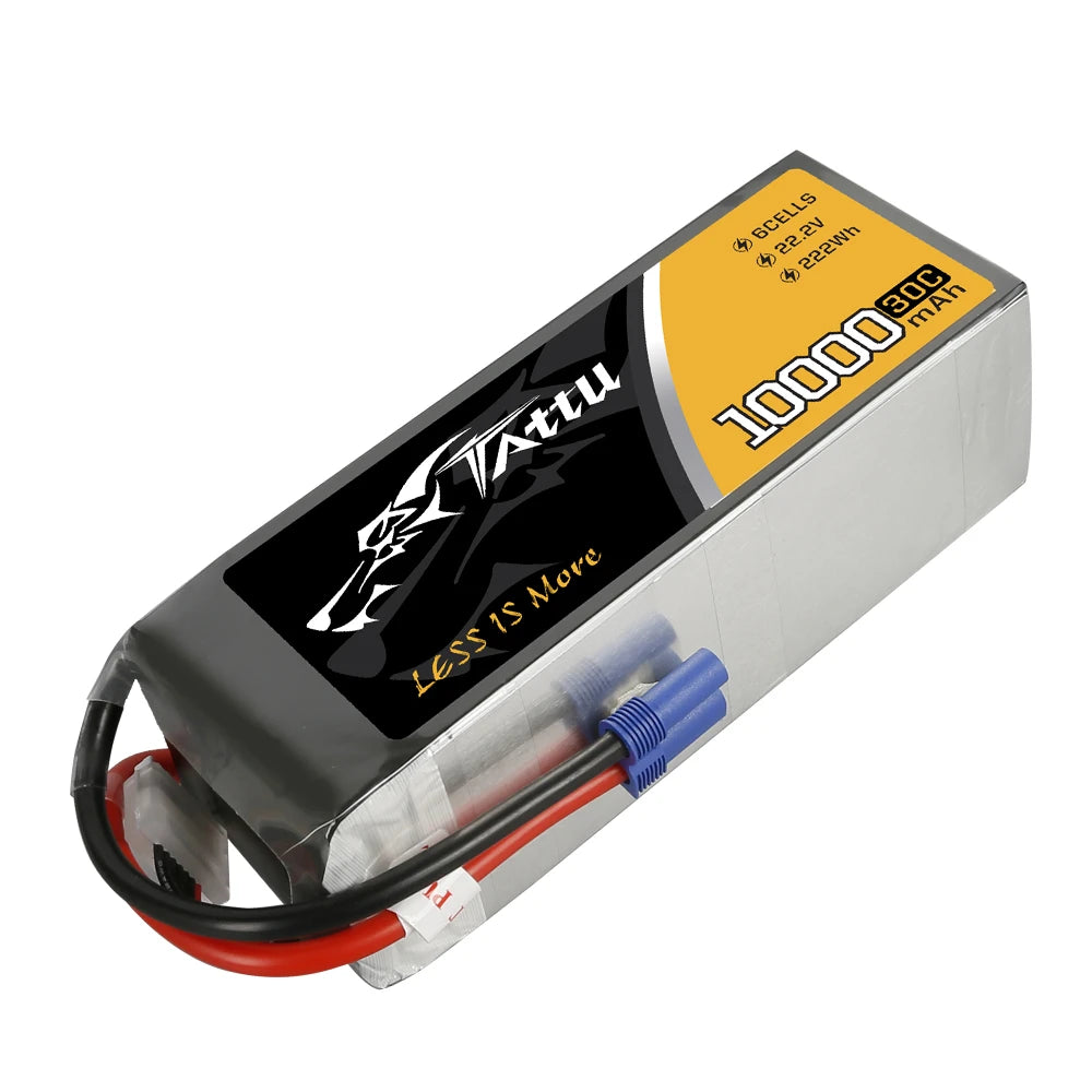Tattu 10000mAh 6S 30C 22.2V Lipo Battery | EC5 Plug | UAV Classic