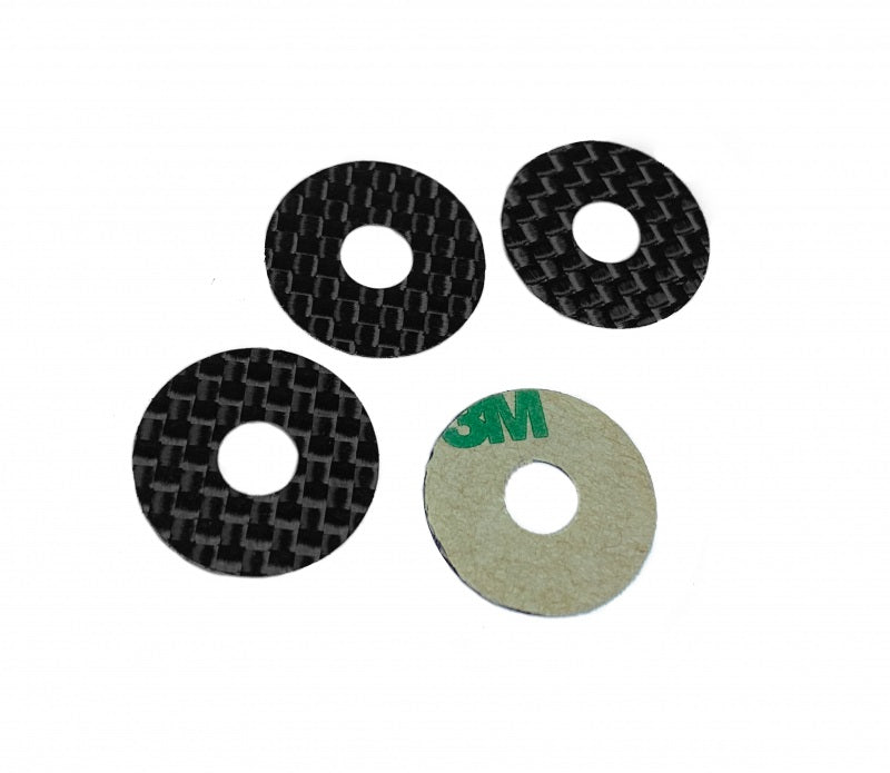 Carbon Fiber Body Washers Adhesive Backed 6mm Post (4) – REXCO-US RC ...