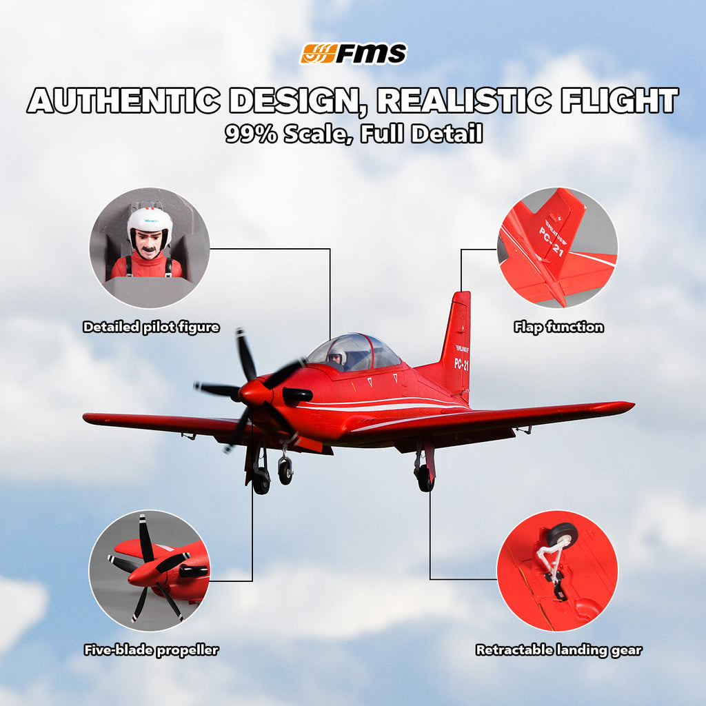 FMS 1100mm PC-21 Pilatus PNP