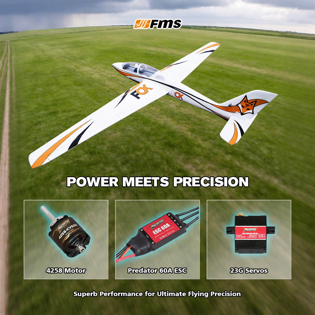 FMS 3000mm Fox Aerobatic EP Glider PNP