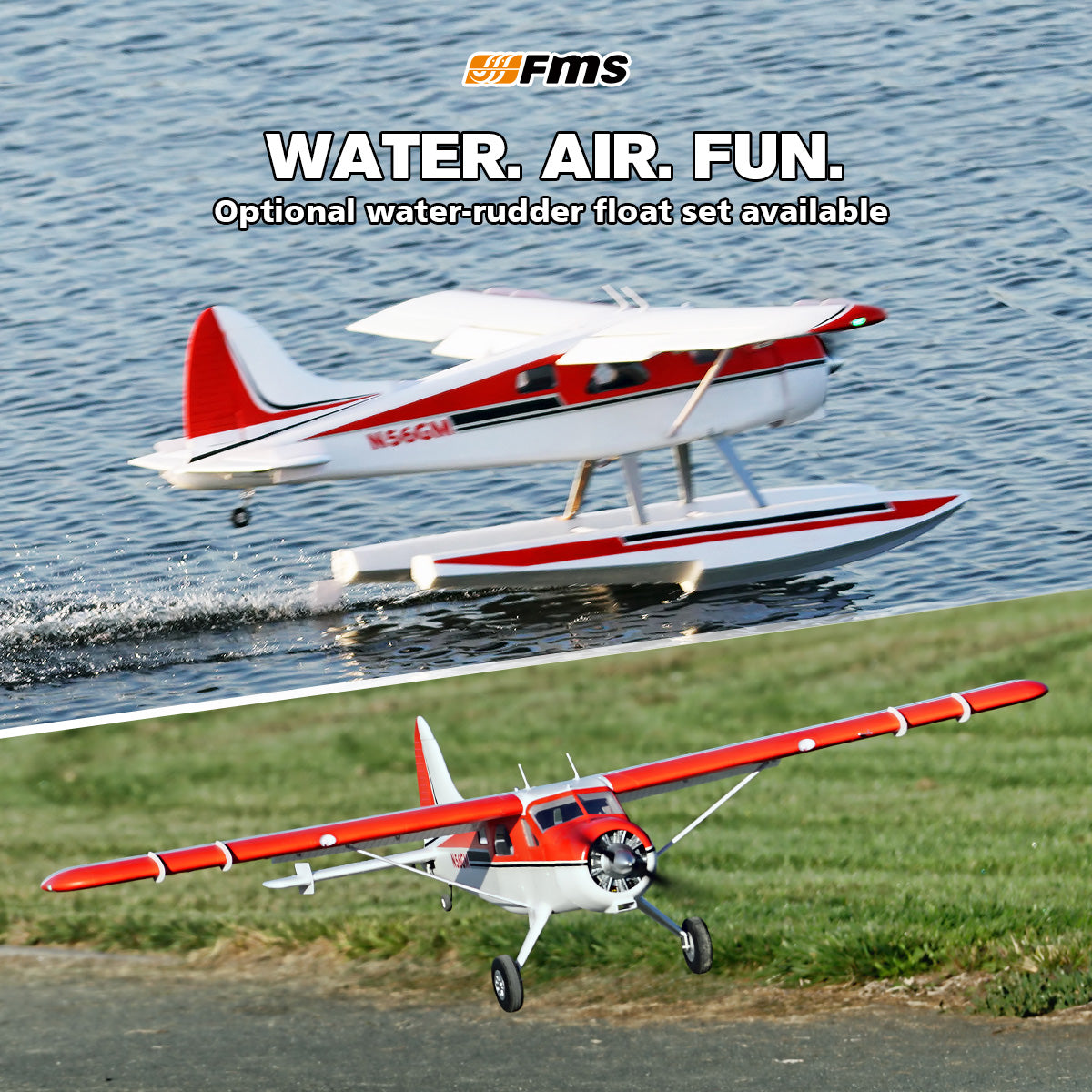 FMS 2000mm (78.7") Beaver V2 Seaplane PNP