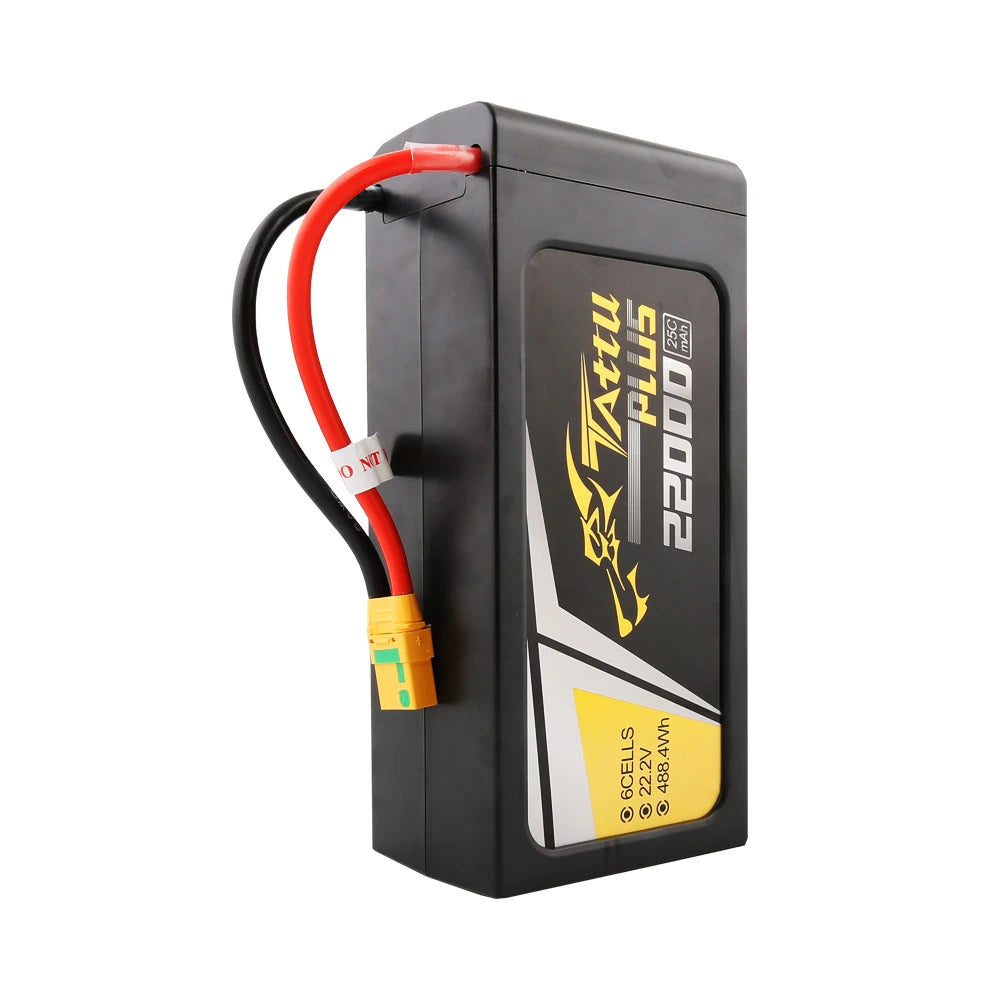Tattu 22000mAh 6S 25C 22.2V Smart Lipo Battery | XT90-S Plug | Tattu Plus (New Version)