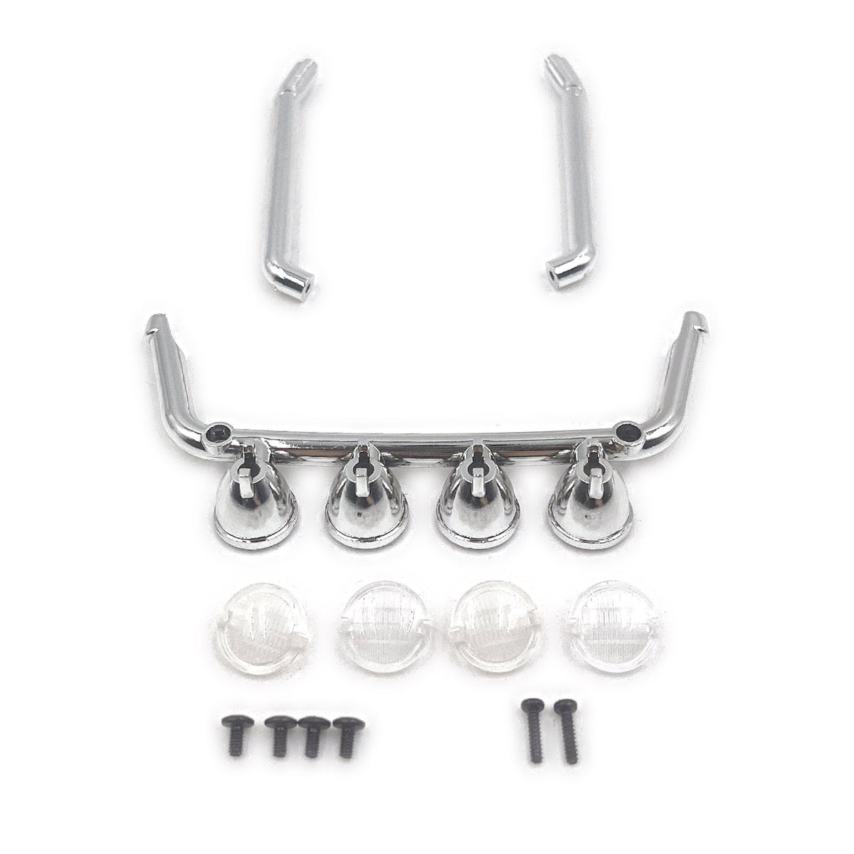 Convoy Roll Cage With Light Mount Set (Chrome)