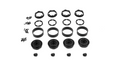 Wheels 1.3", Black, 4pcs