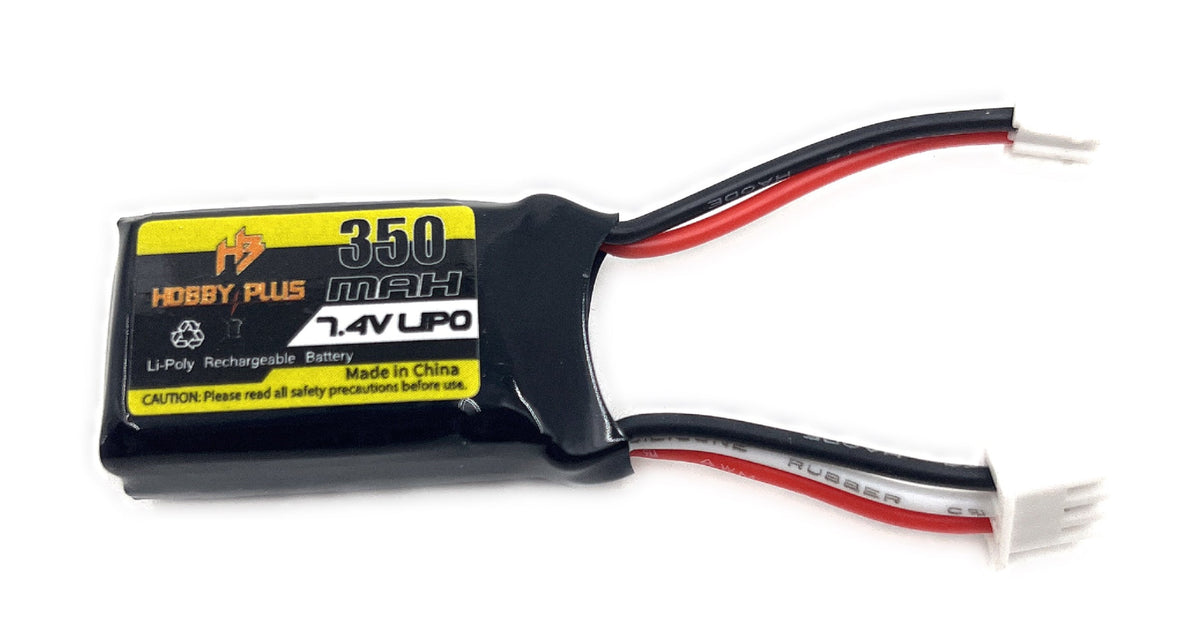 Battery, 7.4v 350mah LiPo, Speck