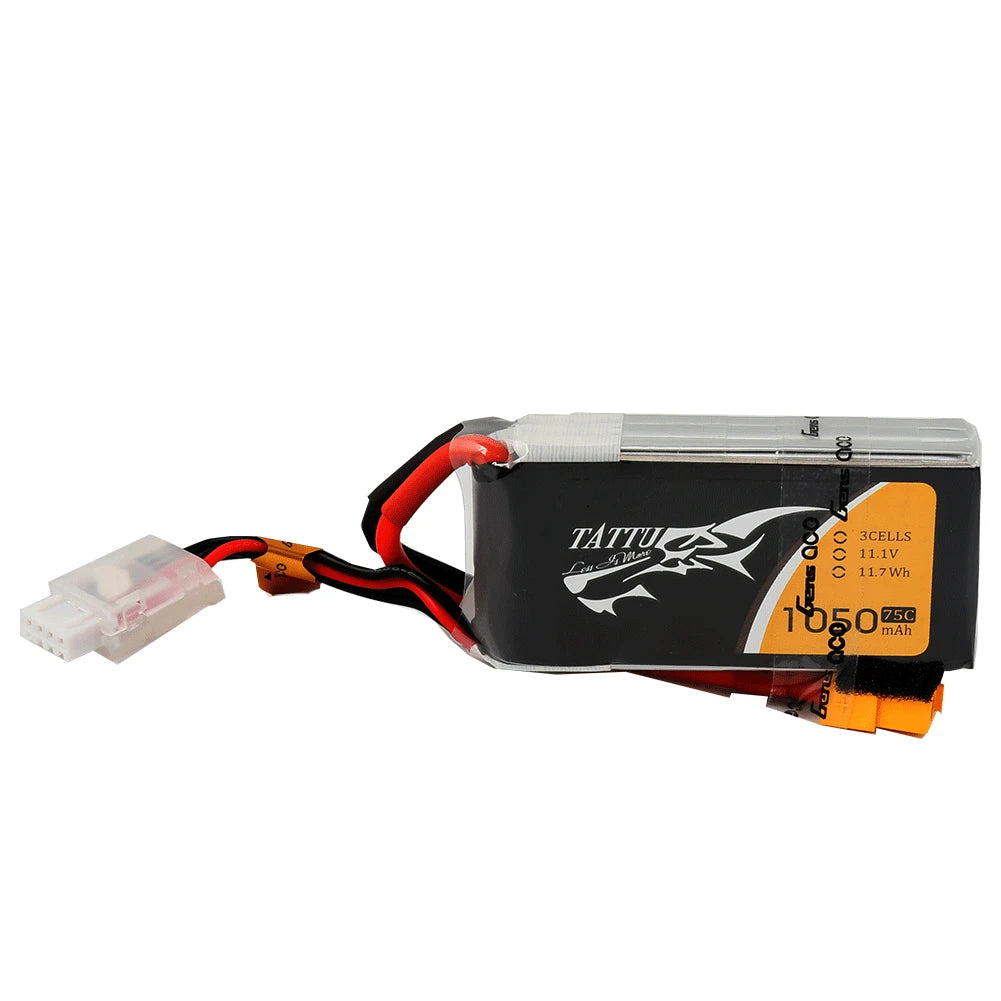 Tattu 1050mAh 3S 75C 11.1V Lipo Battery | XT60 Plug | FPV Classic