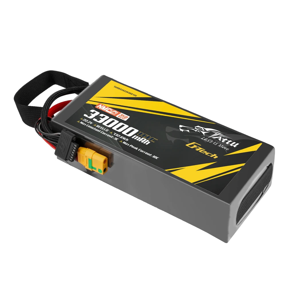 Tattu 33000mAh 6S 10C 22.2V Lipo Battery | XT90-S Plug | Semi-solid (350Wh/kg)