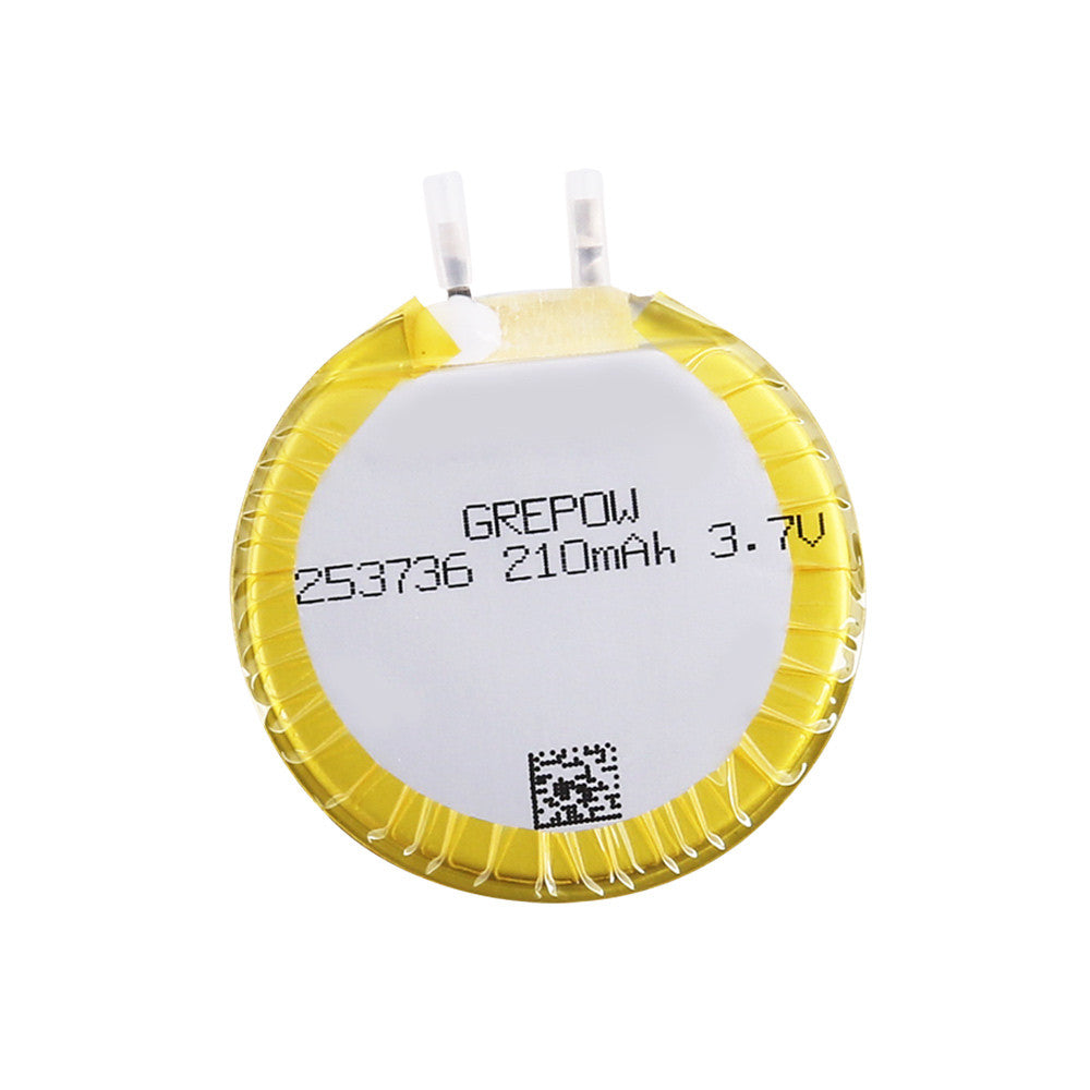 Grepow 3.7V 210mAh 1S LiPo Round Shaped Battery 2537036