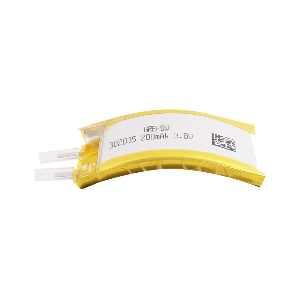 Grepow 3.8V 200mAh 1S1P LiPo Curve Shaped Battery 3020035