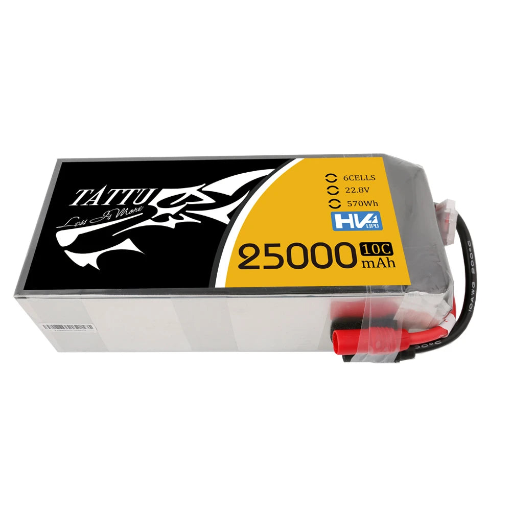 Tattu 25000mAh 6S 10C 22.8V(HV) Lipo Battery | AS150 Plug | UAV Classic