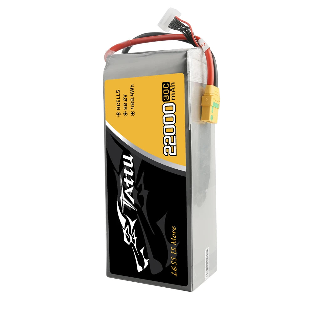 Tattu 22000mAh 6S 30C 22.2V Lipo Battery | XT90-S Plug | UAV Classic
